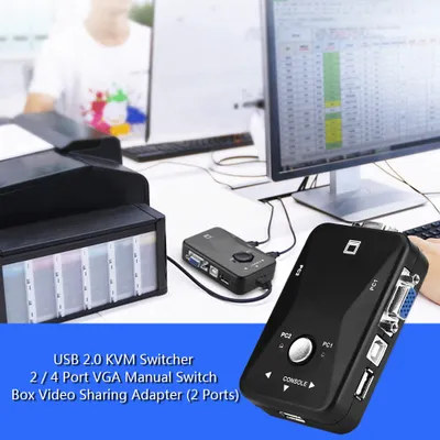 Immagine prodotto di Commutatore KVM, commutatore KVM USB, commutatore VGA, scatola di commutazione VGA, commutatore video VGA