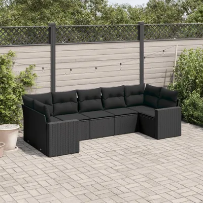 Obrázok produktu pre VidaXL 3251722, Čierna, Ratan, Oceľ, 110 kg, dospelí a deti, 655 mm, 620 mm
