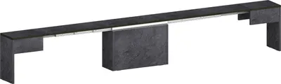 Image de Essbank >Pachino< in Schiefer - 66/290x45x25cm (BxHxT)