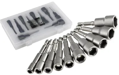 Produktbild von ChiliTec Steckschlüssel Bitsatz 10-teilig mit Magnet Halter