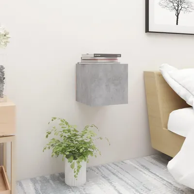 Obrázek produktu pro vidaXL Noční stolky 2 ks. Betonově šedé 30,5x30x30 cm odvozený dřevěný výrobek