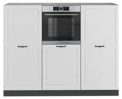 Produktbild von Küchenblock Vicco R-Line Weiß Landhaus/Anthrazit 180 cm ohne Arbeitsplatte, Model 37639