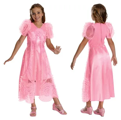Productafbeelding van Glinda kostuum kinderen - Wicked - Officieel gelicentieerd - Maat M, 7 tot 8 jaar
