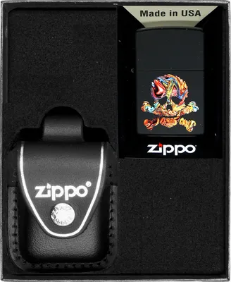Produktbild von Feuerzeug-Set  ZIPPO  SKULL DESIGN 2 Geschenk No3