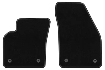 Produktbild von Velours-Fußmatten Vorne für Volvo V50 2004-2012 (Kombi) – 2-tlg, Schwarz, passgenau – Wielganizator BASIC