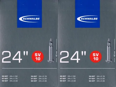 Produktbild von Schwalbe 10421313V, Presta-Ventil, 24", 38,1 - 63,5 mm, 4 cm, Schwarz, Deutschland