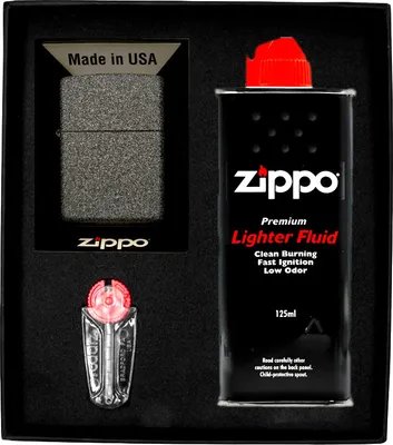 Zdjęcie produktu dla Zestaw Zippo Zapalniczka Iron Stone Prezentowy No1