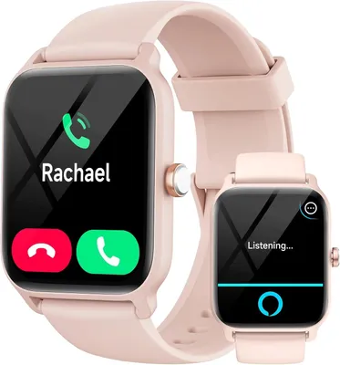 Produktbild von Gydom Smartwatch 1.8 AMOLED Fitness Uhr mit Alexa Telefonfunktion Bluetooth Anrufe über 100 Sportmodi Schlafmonitor SpO2 Stressmessung Android iOS