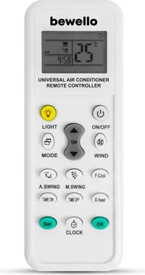 Obrázok produktu pre Ovládač univerzálny pre klimatizácie BEWELLO BW4008