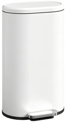 Produktbild von HOMCOM Mülleimer Küche 30 Liter Treteimer mit Soft-Close-Deckel Cremeweiß