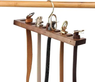Immagine prodotto di Gancio in legno per appendiabiti - Girevole a 360 gradi - Design retrò - Set da 10 pezzi