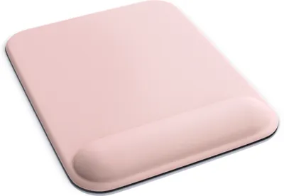 Zdjęcie produktu dla Podkładka pod mysz do gier CSL, biurowa podkładka pod mysz z żelową poduszką i podpórką pod nadgarstek, 22,5 x 28 cm, różowa