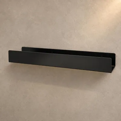 Produktbild von Wandregal aus Metall - Schwarz - 40 cm