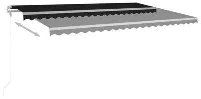 Produktbild von vidaXL Markise Automatisch Einziehbar 500x350 cm Anthrazit