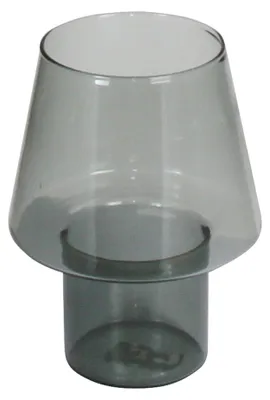 Imagen del producto de Kaheku Windlicht Colima konisch grau 12 Ø 15,5h 420647703