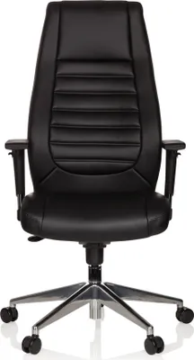 Immagine prodotto di hjh OFFICE Sedia professionale direzionale VITORO Sedia da ufficio ergonomica con braccioli (regolabile in altezza) Sedia girevole in per ufficio, casa
