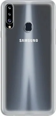 Produktbild von Silikon Hülle Basic für Samsung Galaxy A20S (A207F) Case TPU Soft Handy Cover Schutz Transparent