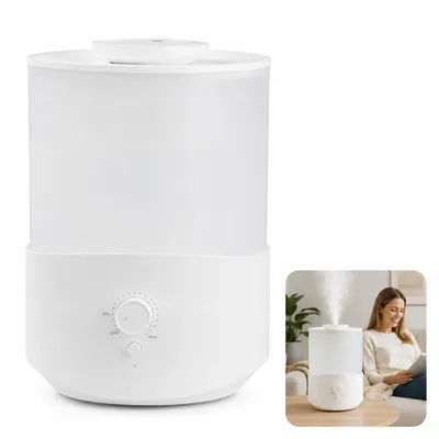 Produktbild von 2,5L Luftbefeuchter Aroma Diffuser Ultraschall mit LED 7 Farben, leiser Luftbefeuchter mit Top Fill Design für Schlafzimmer & Büro