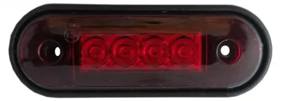 Productafbeelding van LED-markeringslamp, LED-positielamp, Tokos, rood, 12V-24V, verlichting voor vrachtwagens, bussen, bestelwagens, aanhangwagens, geschikt voor rolbeugels en bumpers