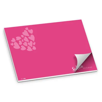 Produktbild von itenga Platzset Tischset "Schön dass du da bist" PINK DIN A3 50 Blatt