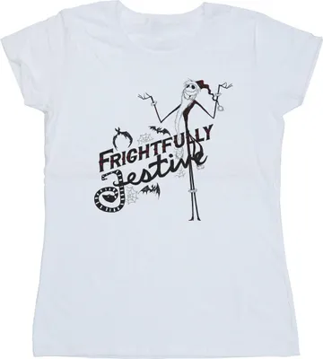 Produktbild von Disney - "The Nightmare Before Christmas Frightfully" T-Shirt für Damen BI35827 (XXL) (Weiß)