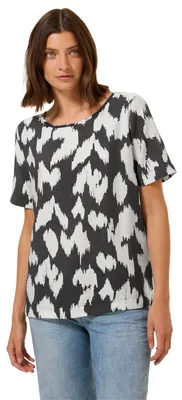 Productafbeelding van Cecil blouse met print, kleur: vulkanisch grijs, maat: L