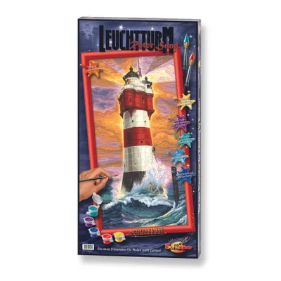Produktbild von Noris Spiele Malen nach Zahlen - Leuchtturm Roter Sand; 609220399