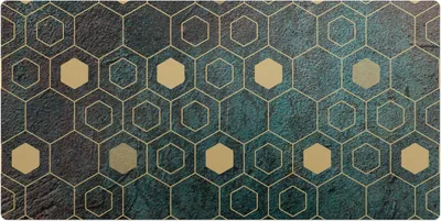 Obrázek produktu pro Geometrický Vzor – Podložka na stůl – Psací podložka – 90x45 cm – Kancelářská podložka – Ochranná podložka – Protiskluzová podložka