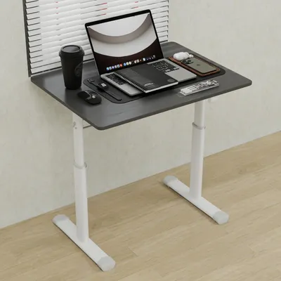 Produktbild von Verstellbarer Schreibtisch für Kinder & Erwachsene-Höhenverstellbarer Mehrzweck-Schreibtisch für Zuhause/Büro kompaktes Design
