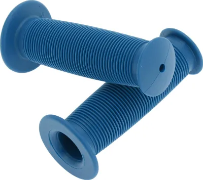 Image de 2 Poignées de vélo, Design ergonomique en caoutchouc pour enfants avec protection contre les chocs pour tricycle et vélo d'équilibre pour enfants, Bleu