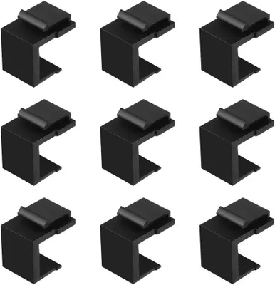 Productafbeelding van Keystone Schild - Module Bescherming - Netwerk Componenten - Stof- en Vuilwering - 10 Stuks - Zwart