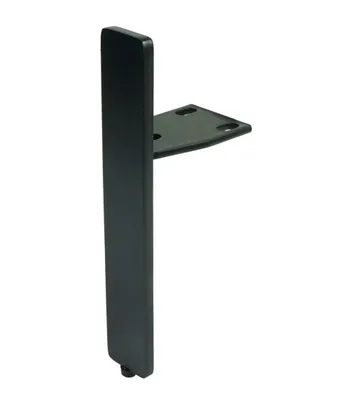 Produktbild von 1x Stahlmöbelfuß, 21/15 cm, mit Montageplatte, Schwarz