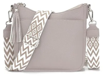 Obrázek produktu pro YISUOHOOM kabelka dámy střední velikosti ramenní taška šedá, crossbody taška, více přihrádek