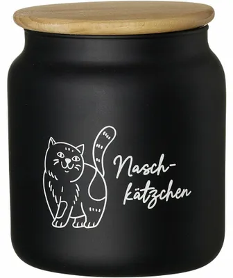 Immagine prodotto di Ritzenhoff & Breker Vorratsdose Naschkätzchen, Glas, Schwarz, 1.1 L, 823431