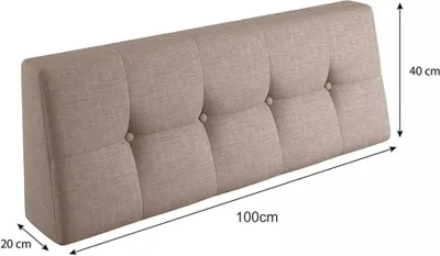 Zdjęcie produktu dla Poduszka Lermowood „Verona” do mebli z palet 100x40, kolor piaskowy – wygodna, trwała i stylowa | Do użytku wewnątrz i na zewnątrz | Różne rozmiary i kolory |