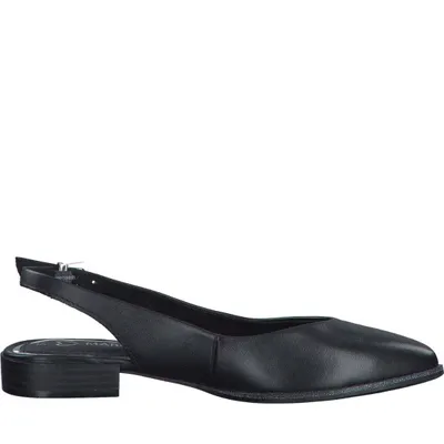 Produktbild von MARCO TOZZI Damen Pumps Leder Slingback mandelförmige Spitze 2-29408-42, Größe:39 EU, Farbe:Schwarz