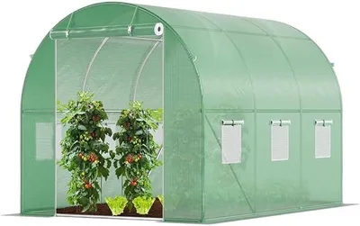 Produktbild von Gewächshaus Foliengewächshaus Winterfest Tomatenhaus Folientunnel, 3x2x2m 6m?