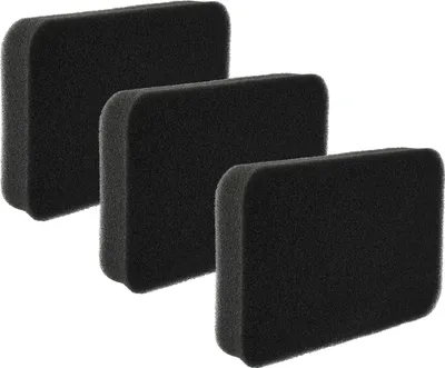Produktbild von vhbw 3x Staubsaugerfilter Ersatz für Rowenta RS-RT3732 Filter für Staubsauger - Schaumstofffilter Schwarz