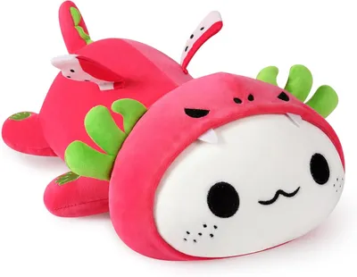 Image de Axolotl en peluche, 33 cm, forme de fruit du dragon, peluche, pour enfants