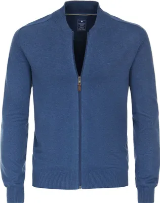 Produktbild von REDMOND Casual Herren Strickjacke College Zipper Comfort Blau S