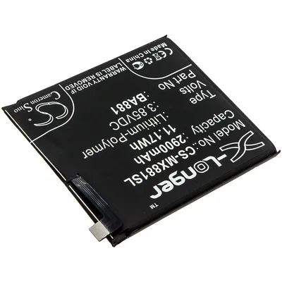 Produktbild von TECHTEK Akku Kompatibel mit [MeiZu] 15, 15 Dual SIM, 15 Dual SIM TD-LTE, M881Q Ersetzt BA881