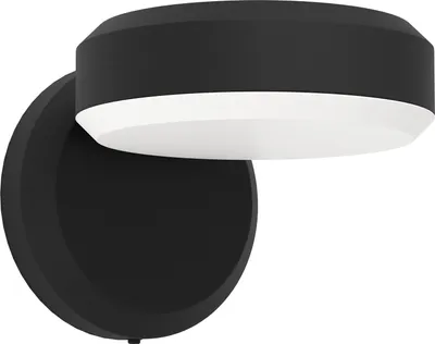 Image de Eglo 900673 FORNACI LED Applique murale/plafonnier d'extérieur 8,7W noir blanc blanc chaud IP54
