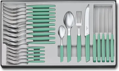 Obrázek produktu pro Sada příborů Swiss Modern 24 ks zelená