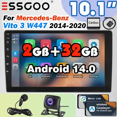 Zdjęcie produktu dla 10,1-calowe radio samochodowe - system multimedialny - auto stereo - radio dotykowe - bezprzewodowe Carplay i Android Auto