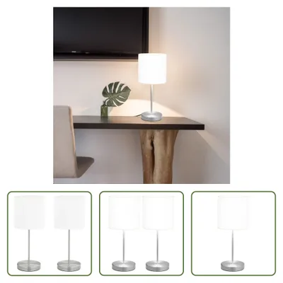 Obrázok produktu pre The Living Store Stolové lampy 2 ks. Dotykový senzor biela E14