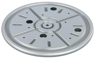 Produktbild von Drehkranz mit hoher Belastbarkeit - 282 mm Drehscheibe aus Stahl