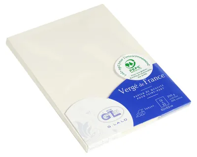 Produktbild von Exacompta Cartoline Vergé, Format C6, 107x152 mm, 210 g, Weiß, Packung mit 25 Stück