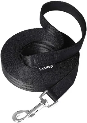 Produktbild von Loutep Extra lange, starke Nylon Hunde Trainingslinie von 3, 5, 10, 15, 20, 25 oder 30 m, Hundeleine mit gepolsterter - ShopFlot