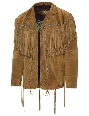 Produktbild von Herren Lederjacke Western Cowboy Biker »HOMBRE« Braun