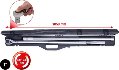 Produktbild von KS Tools 1 Industrie Drehmomentschlüssel,umschaltbar, 300-1500 Nm